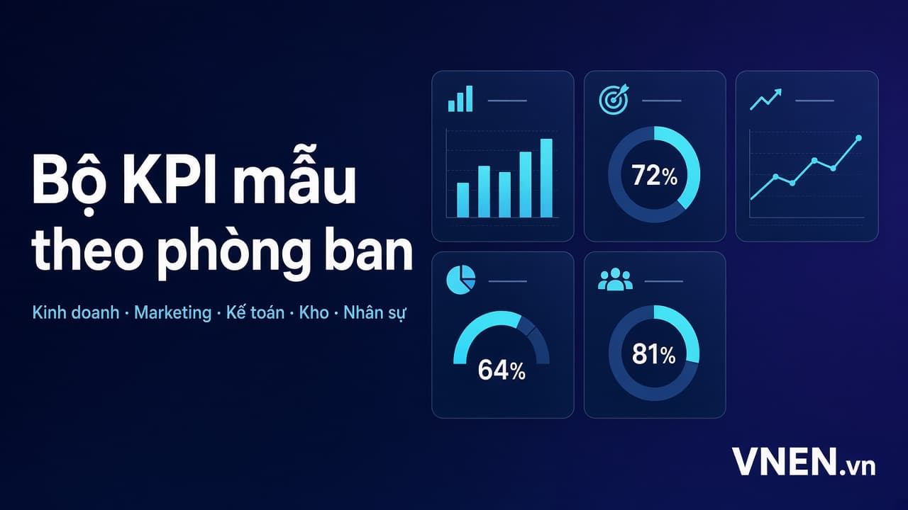 Bộ KPI mẫu theo phòng ban: sales, marketing, kế toán, kho, chăm sóc khách hàng, nhân sự