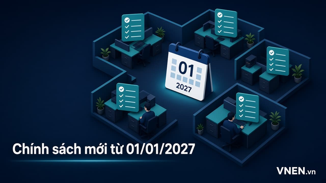 Chính sách mới từ 01/01/2027: checklist theo từng phòng ban cho doanh nghiệp