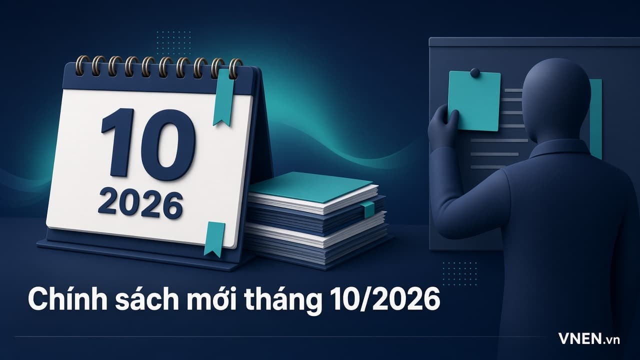 Chính sách mới có hiệu lực tháng 10/2026: 7 thay đổi doanh nghiệp cần biết