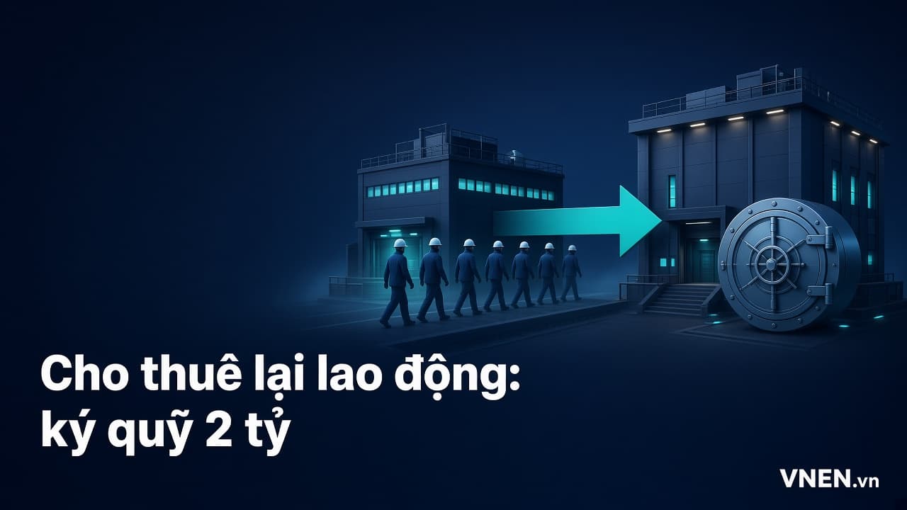 Cho thuê lại lao động 2026: bỏ giấy phép, ký quỹ 2 tỷ đồng và thông báo hoạt động theo Nghị quyết 66.18