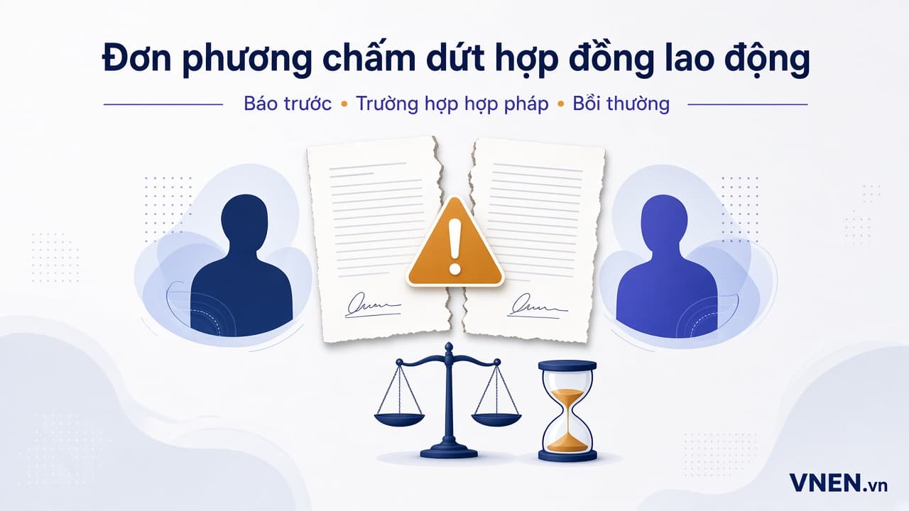 Đơn phương chấm dứt hợp đồng lao động 2026: thời hạn báo trước, trường hợp bị cấm và mức bồi thường khi trái luật