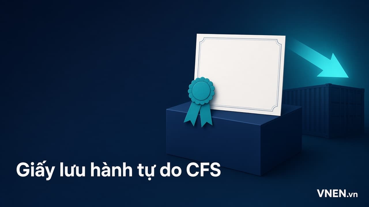 Giấy chứng nhận lưu hành tự do CFS theo Nghị định 292/2026: UBND tỉnh cấp, 2 ngày làm việc, hiệu lực 5 năm