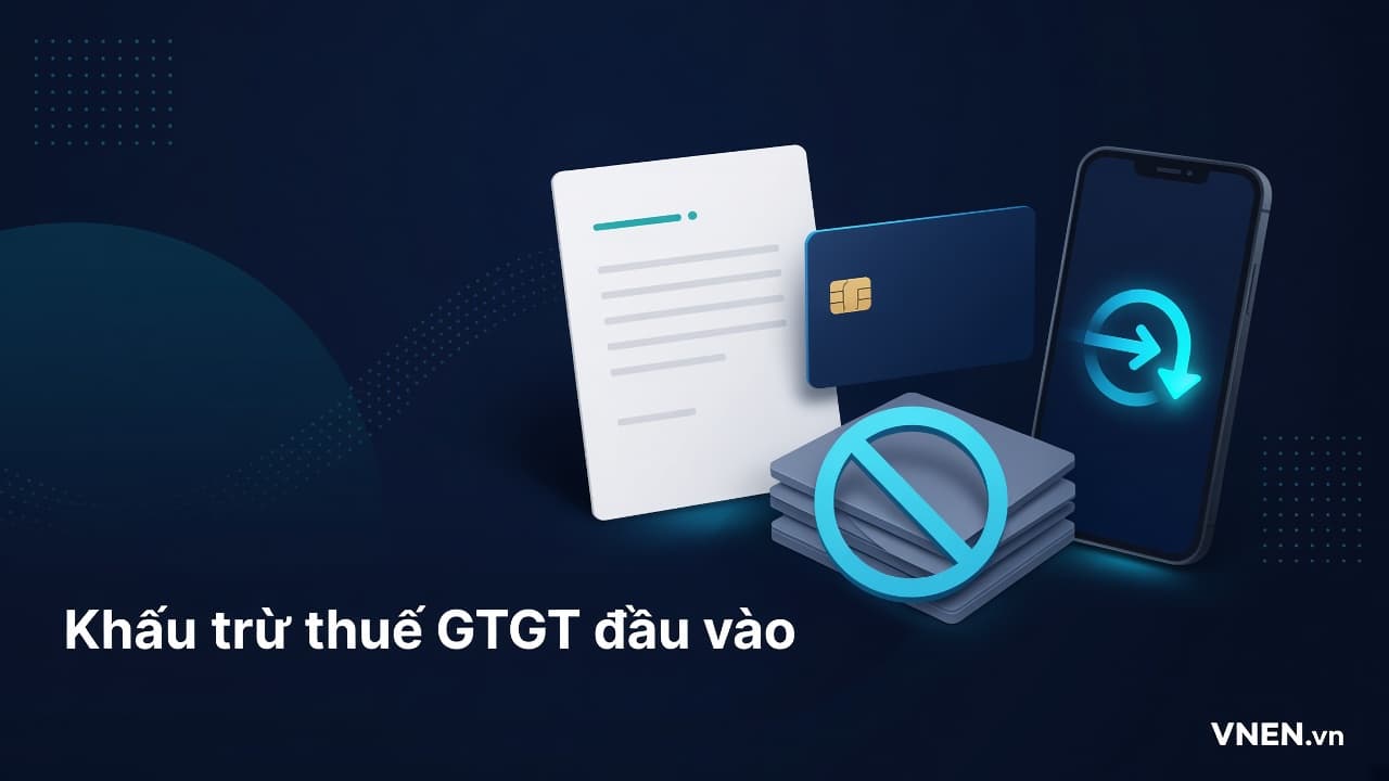 Khấu trừ thuế GTGT đầu vào 2026: hóa đơn từ 5 triệu phải thanh toán không dùng tiền mặt, 9 trường hợp đặc thù