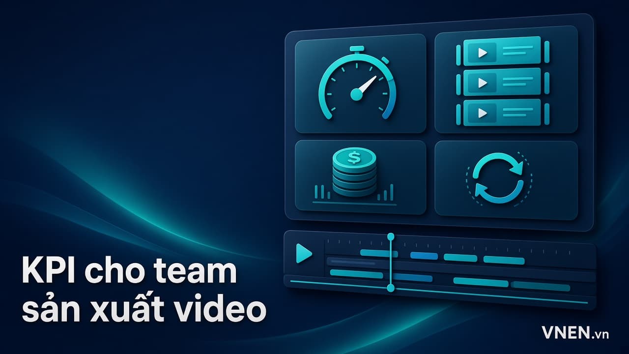 KPI cho team sản xuất video: đo sản lượng, thời gian ra bản và chi phí mỗi video