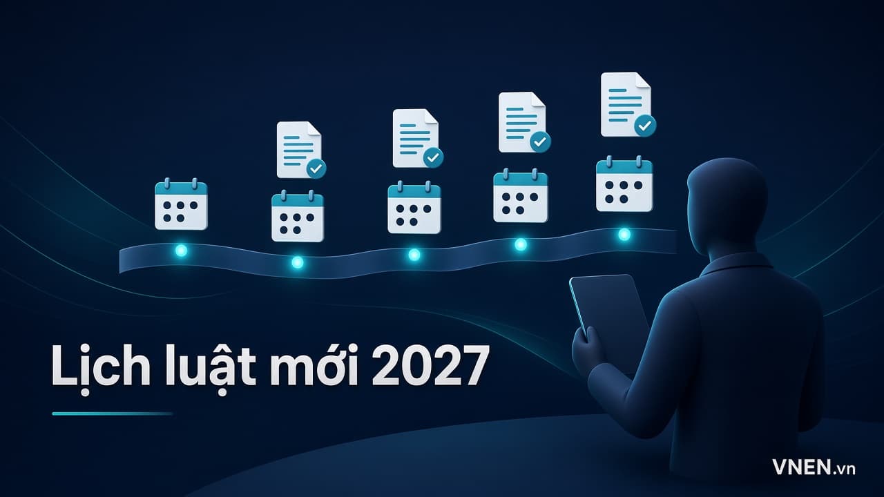 Lịch luật mới 2027 cho doanh nghiệp: các mốc hiệu lực từ 10/2026 đến 01/2028