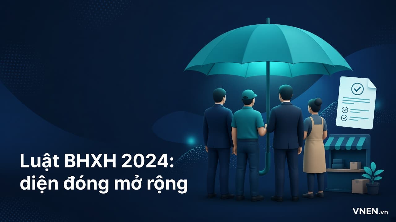 Luật BHXH 2024 với doanh nghiệp: đối tượng đóng mở rộng, hạn đăng ký 30 ngày, chậm đóng và trốn đóng bị xử lý thế nào