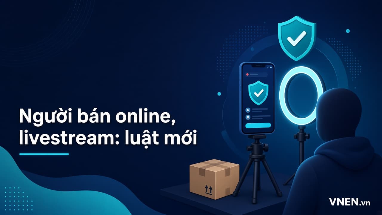 Luật Thương mại điện tử 2025: nghĩa vụ người bán, livestream và website bán hàng từ 01/7/2026