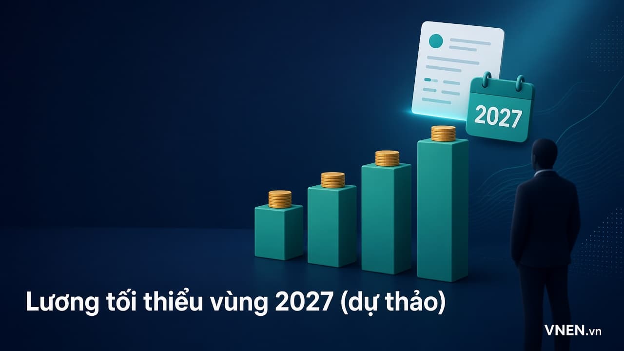 Lương tối thiểu vùng 2027 theo dự thảo: vùng I dự kiến 5,7 triệu đồng, doanh nghiệp tính trước quỹ lương