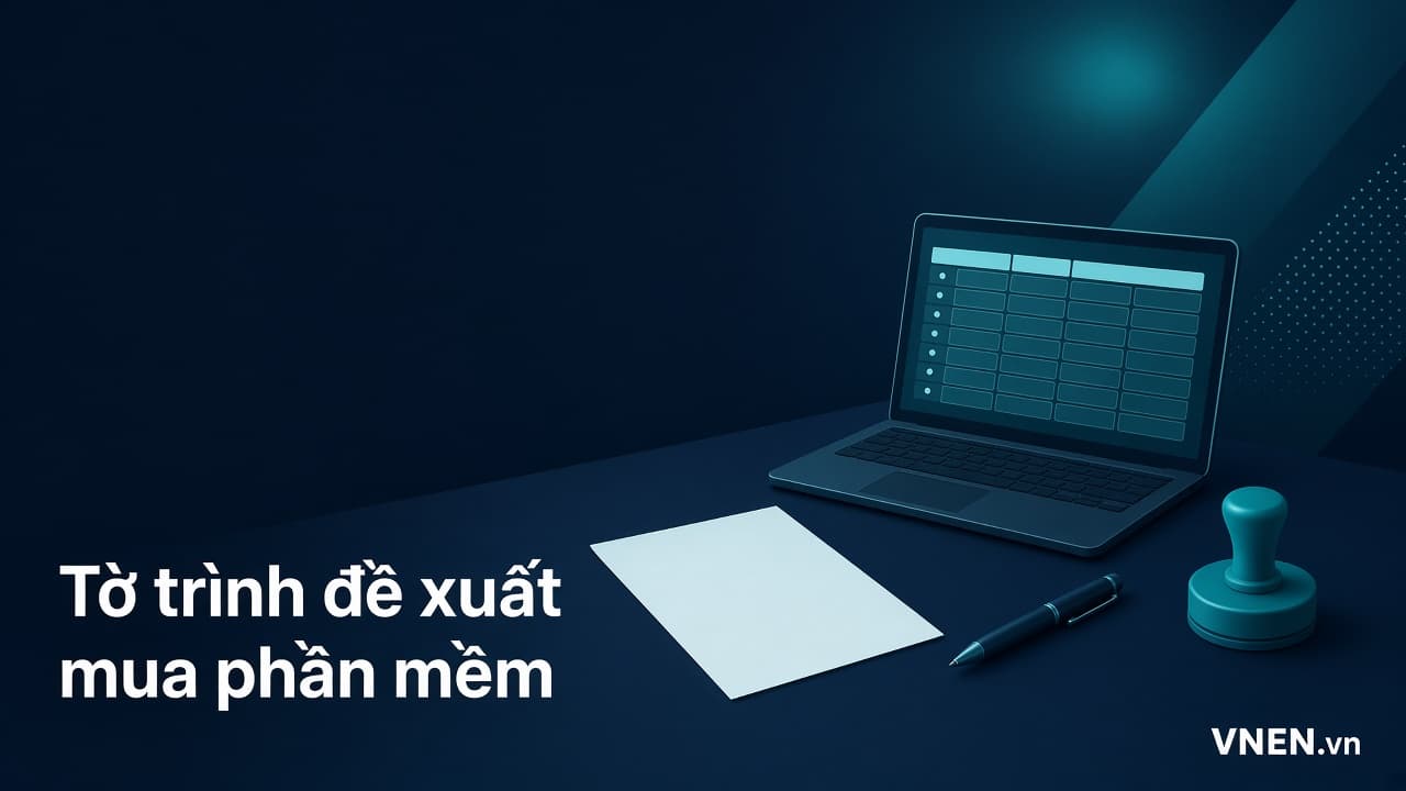 Mẫu tờ trình đề xuất mua phần mềm: cấu trúc 8 phần, cách tính chi phí lợi ích và ví dụ