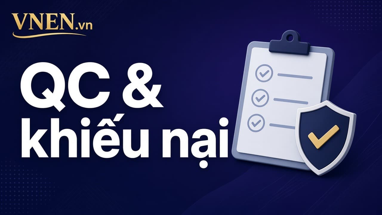 Kiểm tra chất lượng và khiếu nại nhà cung cấp nhập khẩu