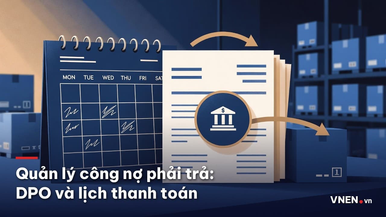 Quản lý công nợ phải trả: chỉ số DPO, lịch thanh toán nhà cung cấp và cách đàm phán kỳ hạn