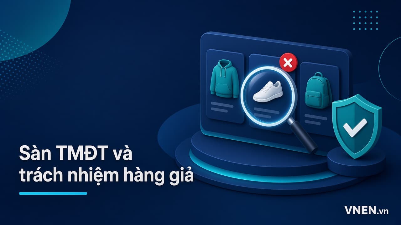 Hàng giả bán online từ 01/7/2026: sàn TMĐT phải kiểm duyệt trước, gỡ trong 24 giờ và liên đới bồi thường