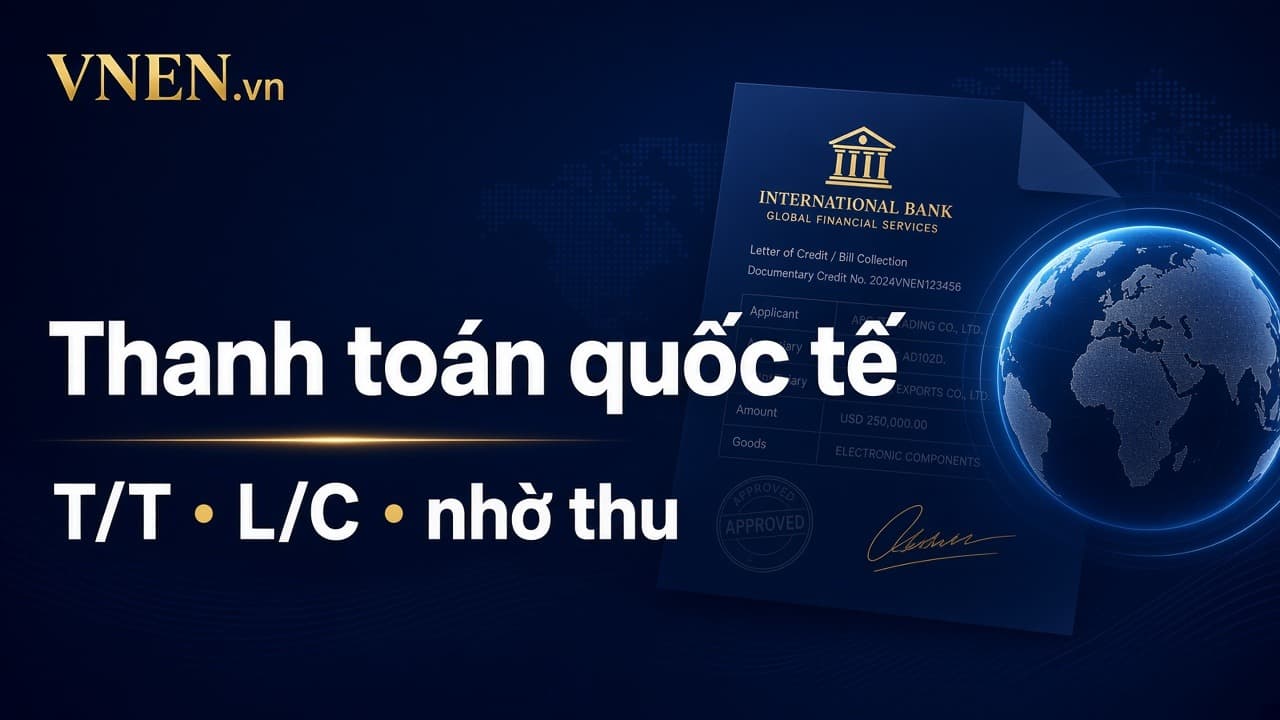 Thanh toán quốc tế: T/T, L/C và nhờ thu — chọn thế nào