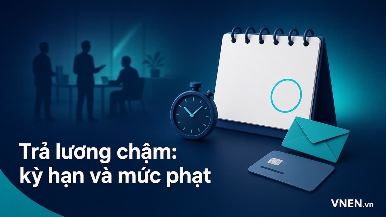 Trả lương chậm, trả qua tài khoản 2026: kỳ hạn trả lương, tiền lãi đền bù và mức phạt theo Nghị định 283