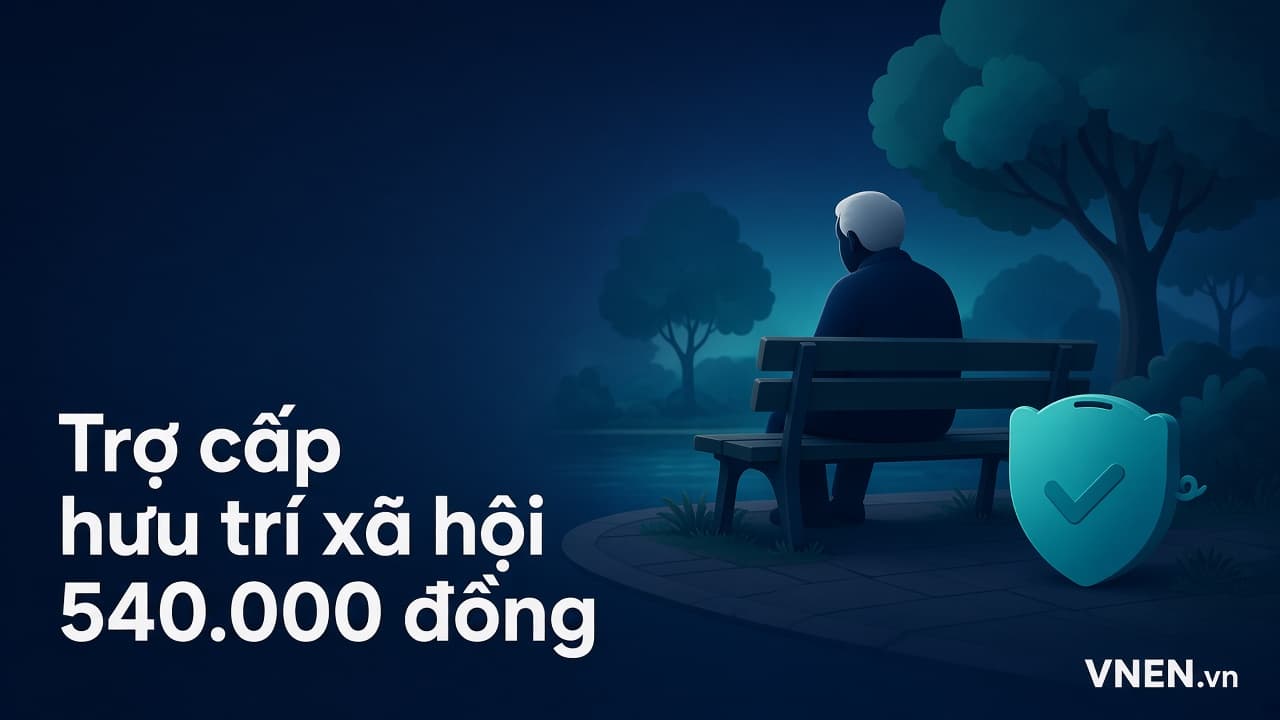 Trợ cấp hưu trí xã hội tăng lên 540.000 đồng/tháng: ai được hưởng, thủ tục mới và liên hệ với BHXH tự nguyện