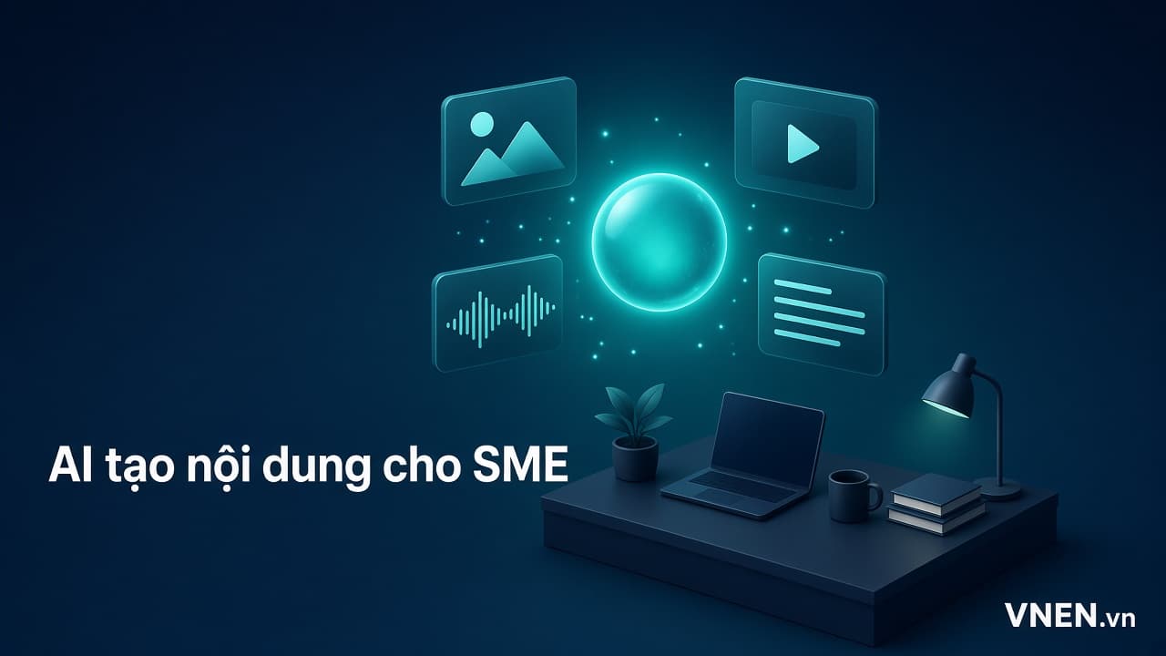 Ứng dụng AI tạo nội dung cho doanh nghiệp nhỏ: 8 việc làm được ngay và cách chọn công cụ